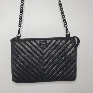 Victoria's Secret Python Black Hand Bag With Adjustable Strap